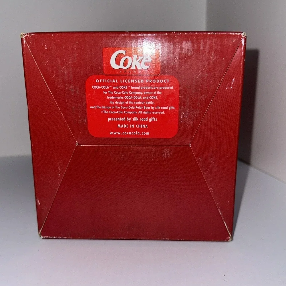 New Coca-Cola Coke Santa Candle Topper With Scented Jar Candle Open Box Unused